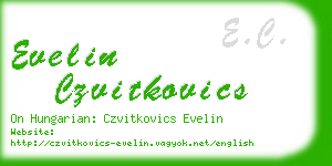 evelin czvitkovics business card